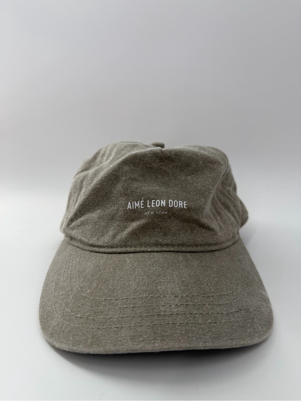 Aime Leon Dore Micro Logo Canvas Hat In Laurel Oak